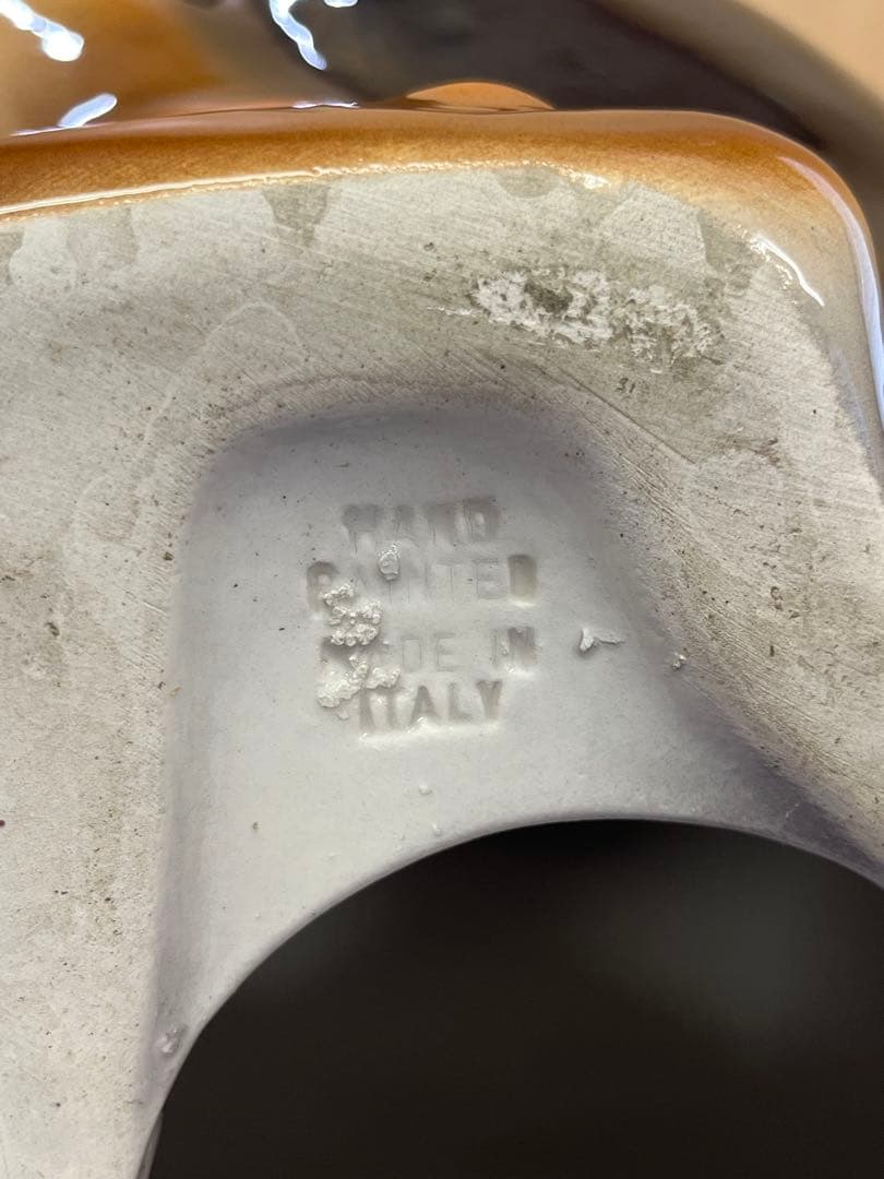 G7 ドーベルマン 犬 陶器 置物 アンティーク イタリア製 約95cm