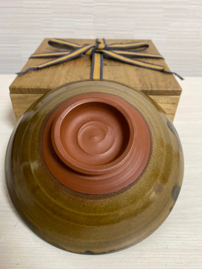 人間国宝 伊藤赤水 佐渡 無名異焼名人 朱泥海鼠釉 茶碗 極上