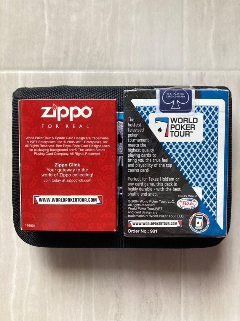 トランプ WPT Zippo LIGHTER PLAYING CARDS set