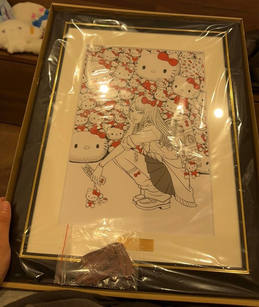 No43 伊藤潤二×サンリオキャラクターズ 複製原画 ギャル富江×ハロー