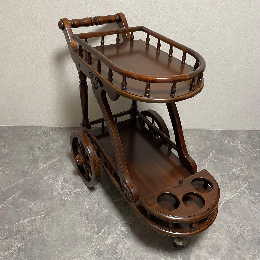 希少　アンティーク トロリーワゴン ワインラックワゴン　キッチンワゴン