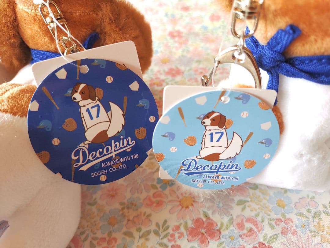 新品ドジャース 大谷翔平 デコピン チャーム キーホルダー ぬいぐるみ