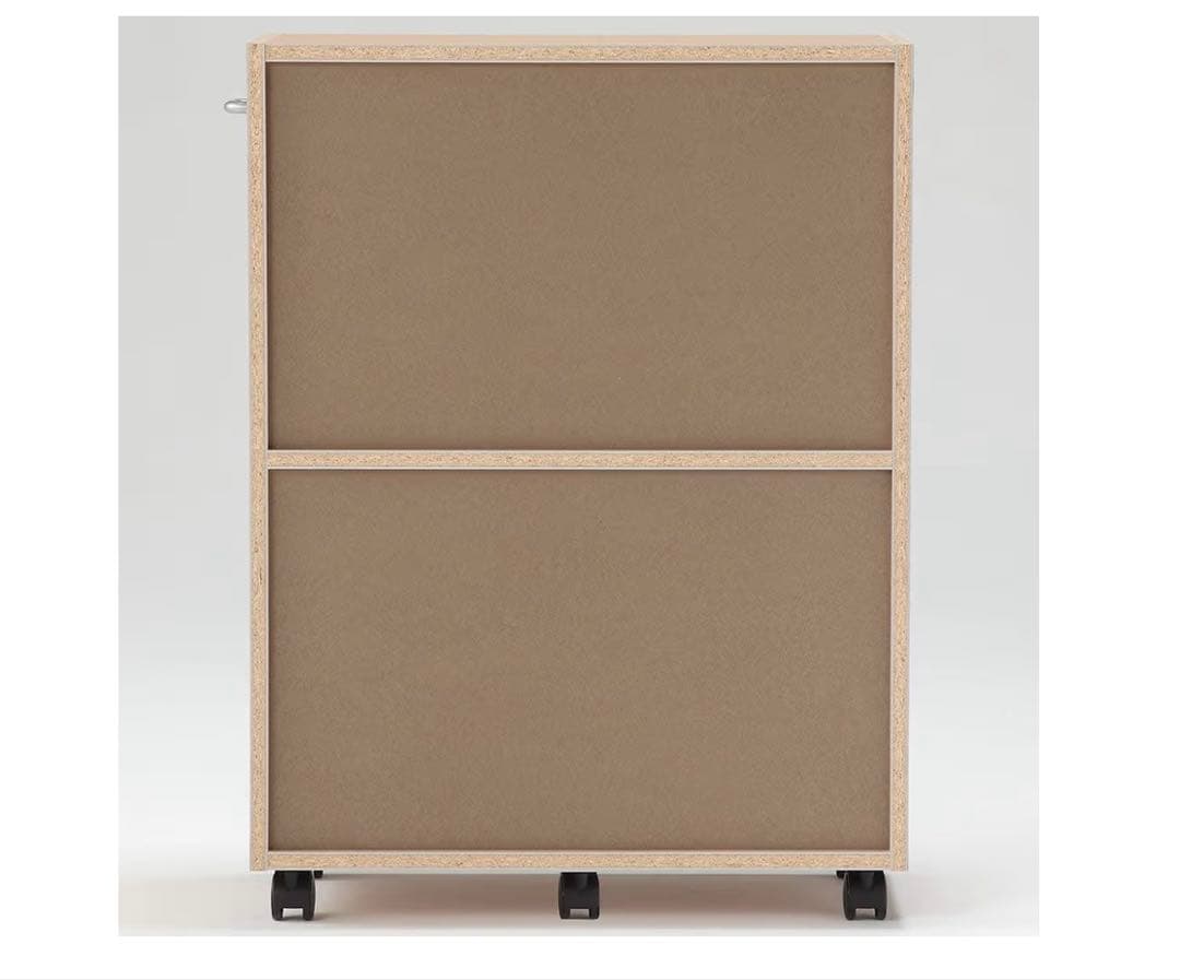 【新品・未使用・未開封、廃盤品希少】無印良品パルプボードボックスキャスター付き