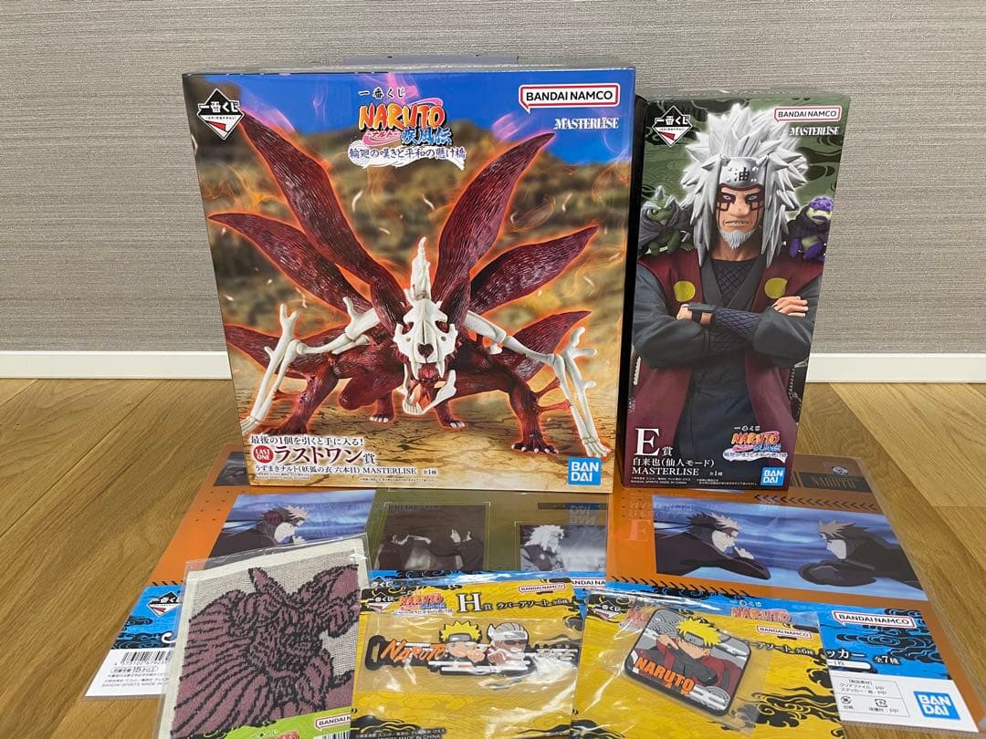NARUTO 一番くじ　E賞 自来也　ラストワン賞 ナルト妖狐の衣六本目+おまけ