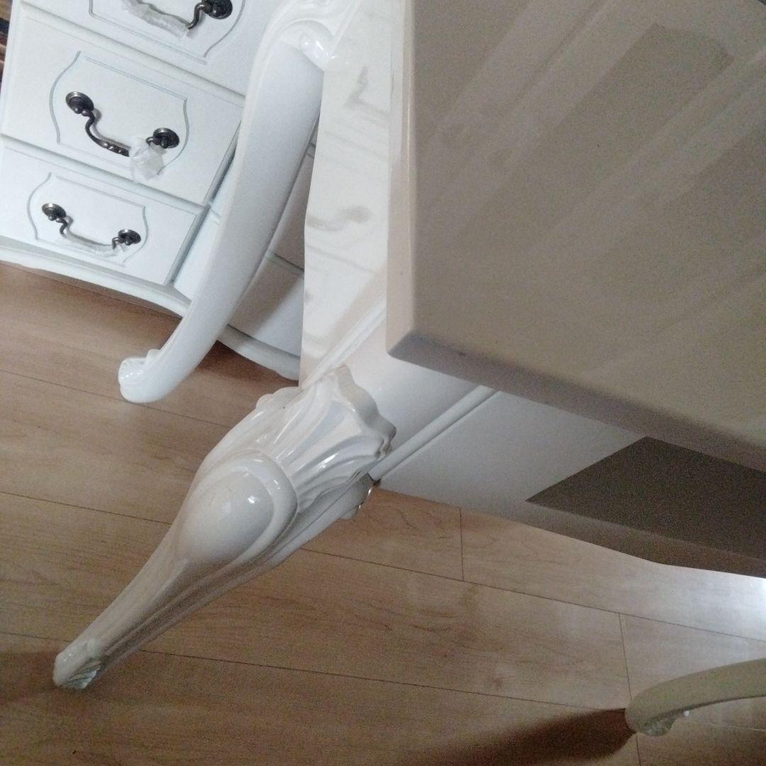 ロココ シャビーシック 猫脚 サイドテーブル コンソールテーブル マントルピース