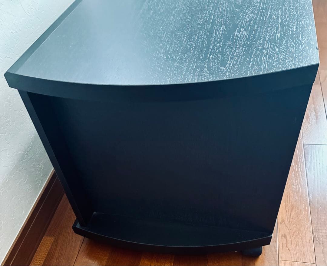 極美品　テレビボード　大型便送料込　キャスター付　ガラス扉