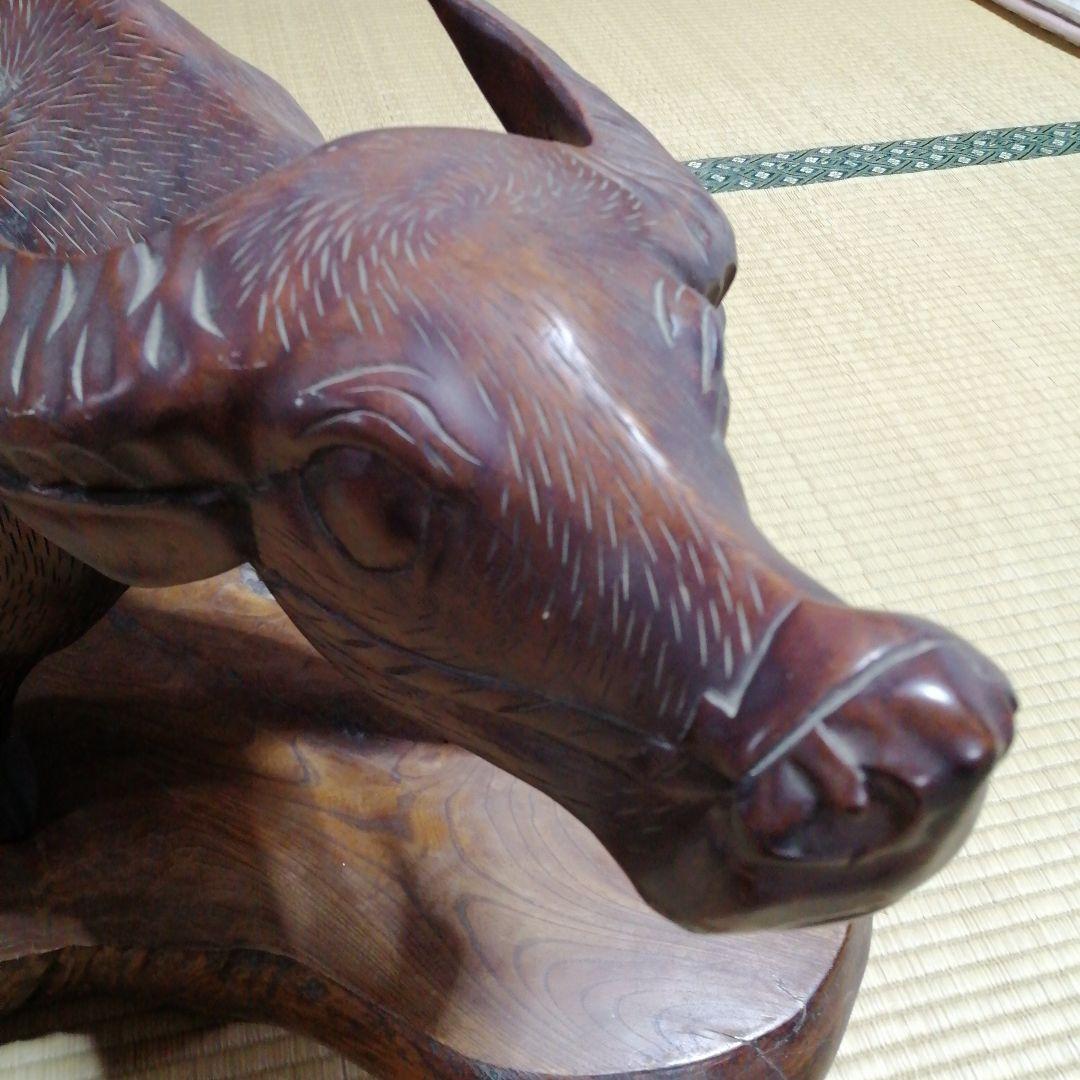 限定値下げ中！手彫り木彫り水牛オーナメント - 贈り物にも最適