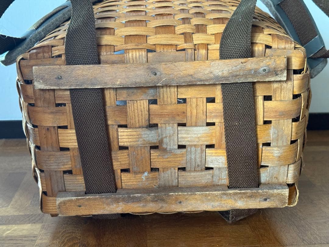 ヴィンテージ アンティーク アメリカ パックバスケット