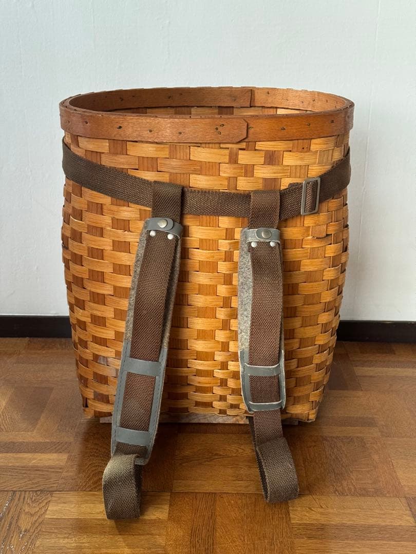 ヴィンテージ アンティーク アメリカ パックバスケット