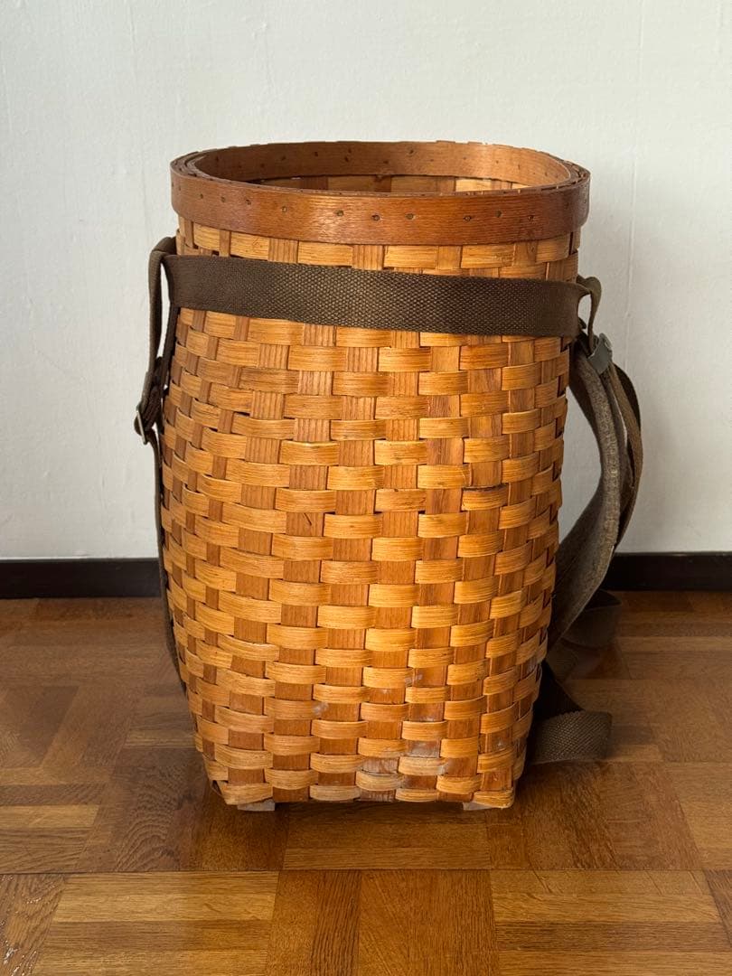 ヴィンテージ アンティーク アメリカ パックバスケット
