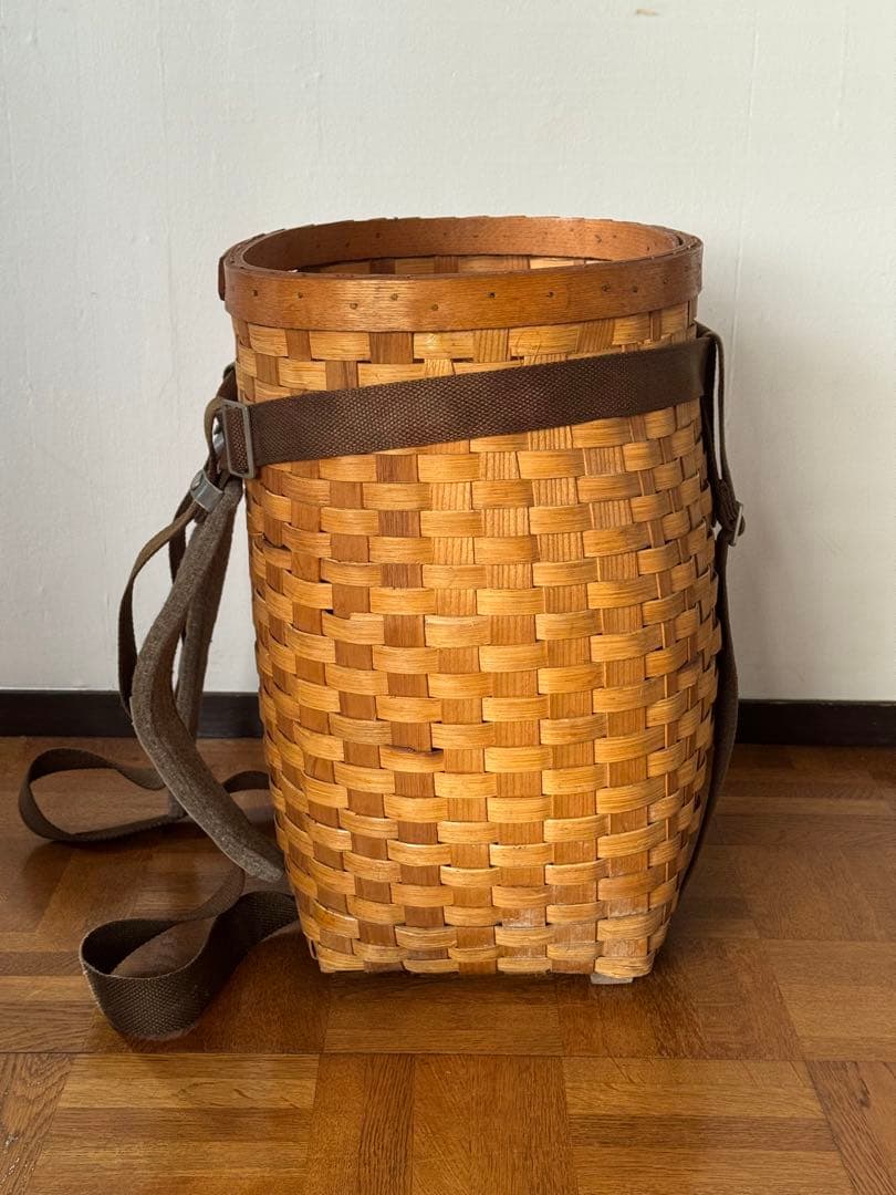 ヴィンテージ アンティーク アメリカ パックバスケット