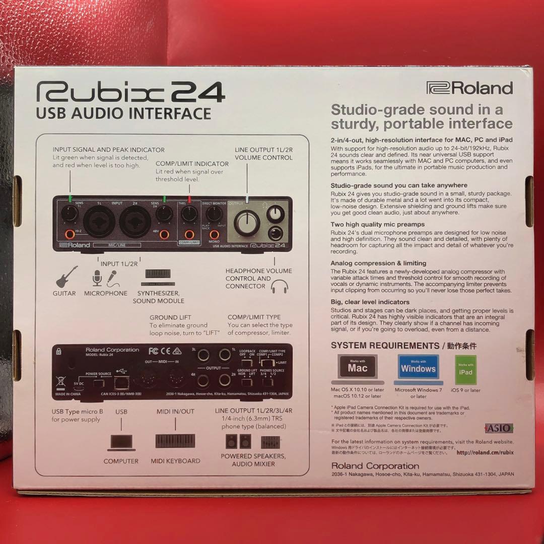 Roland Rubix24 USBオーディオインターフェイス ブラック