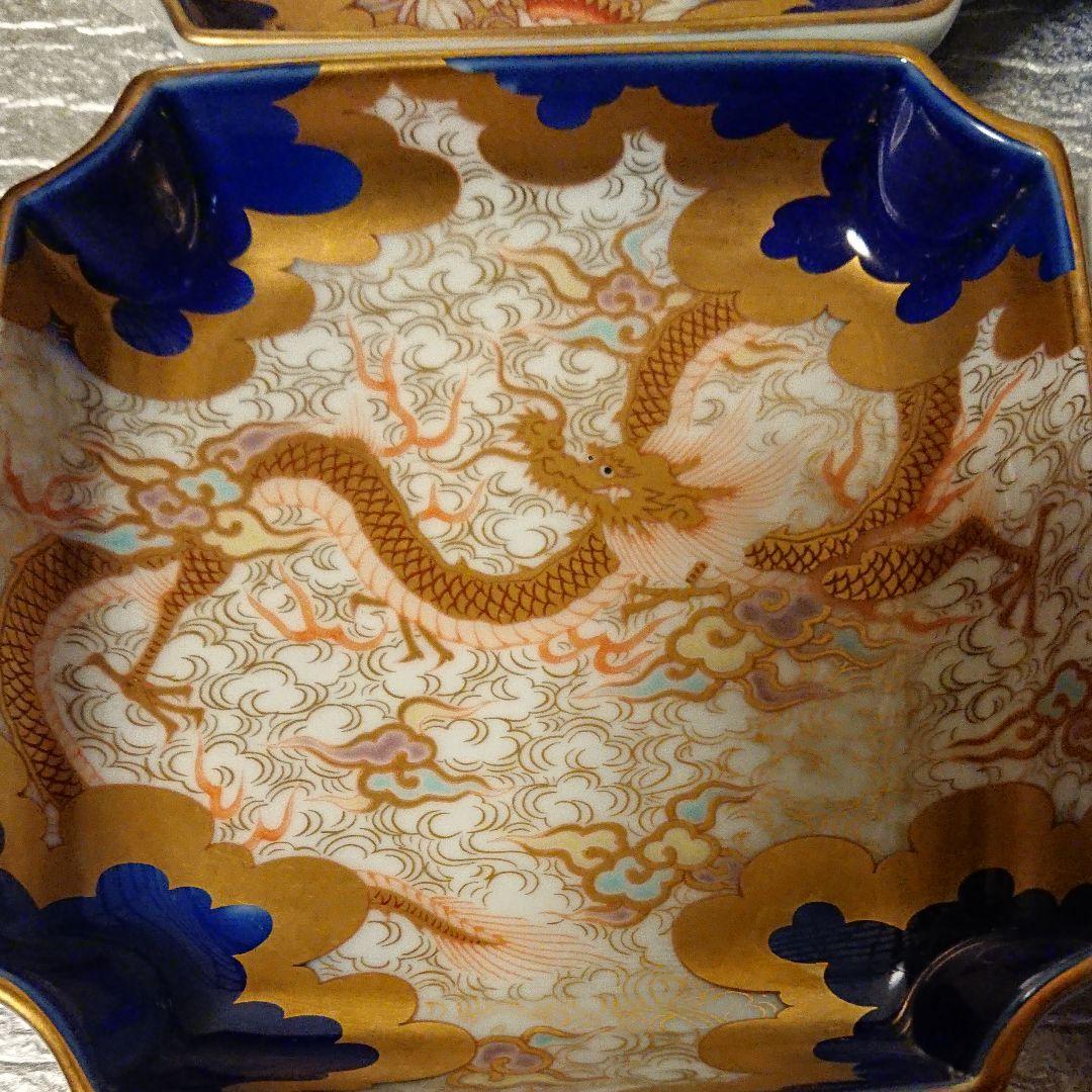 深川製磁 角4号飾皿   ４枚セット