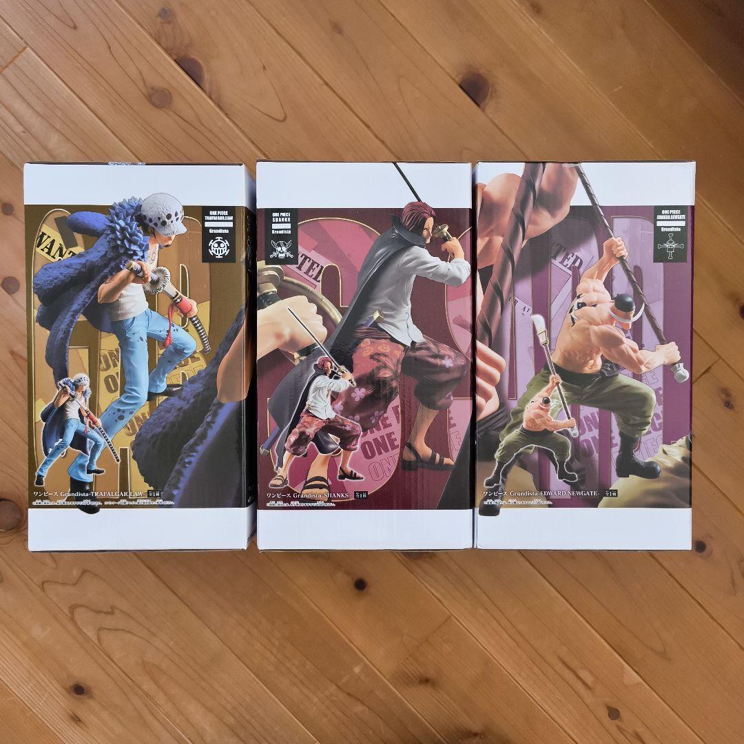 Grandista フィギュアセット トラファルガー・ロー、シャンクス、白