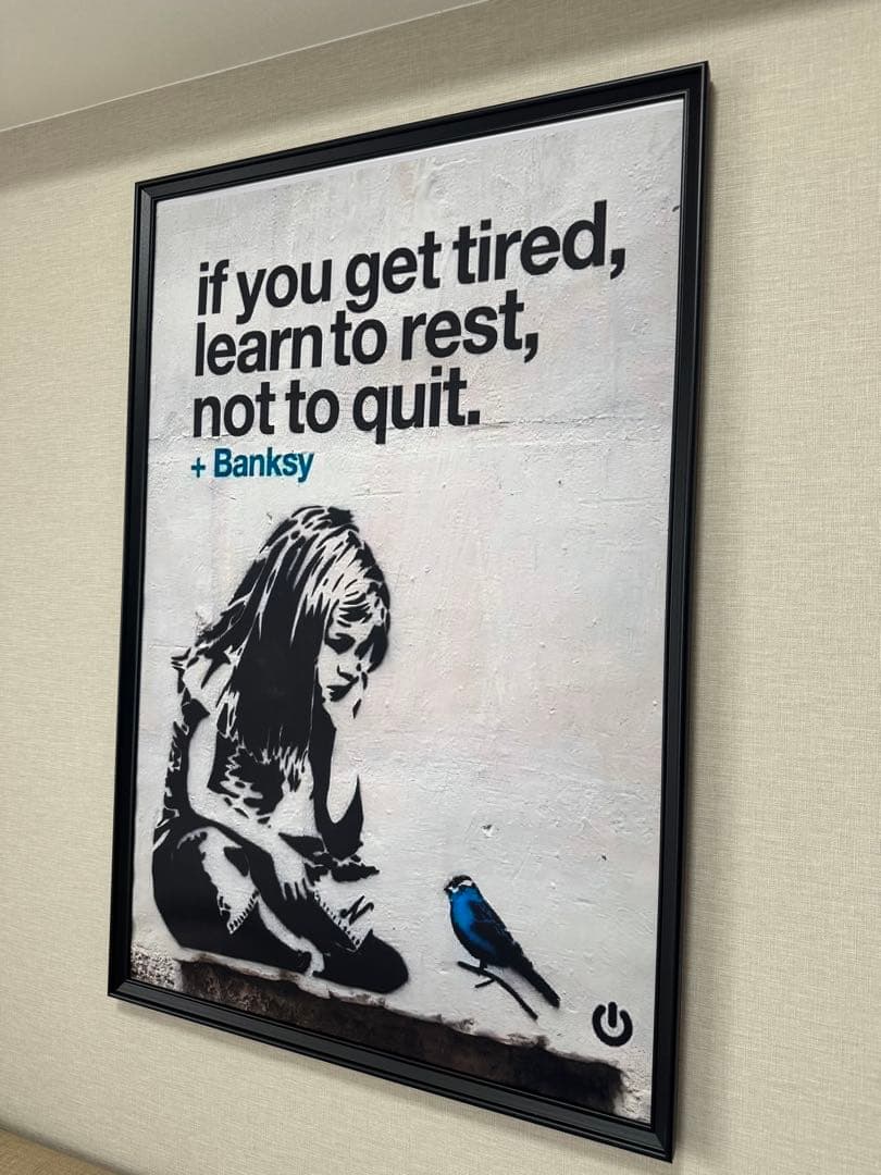 No.147フレーム付きキャンバスアート　ストリートアート　バンクシー　バスキア