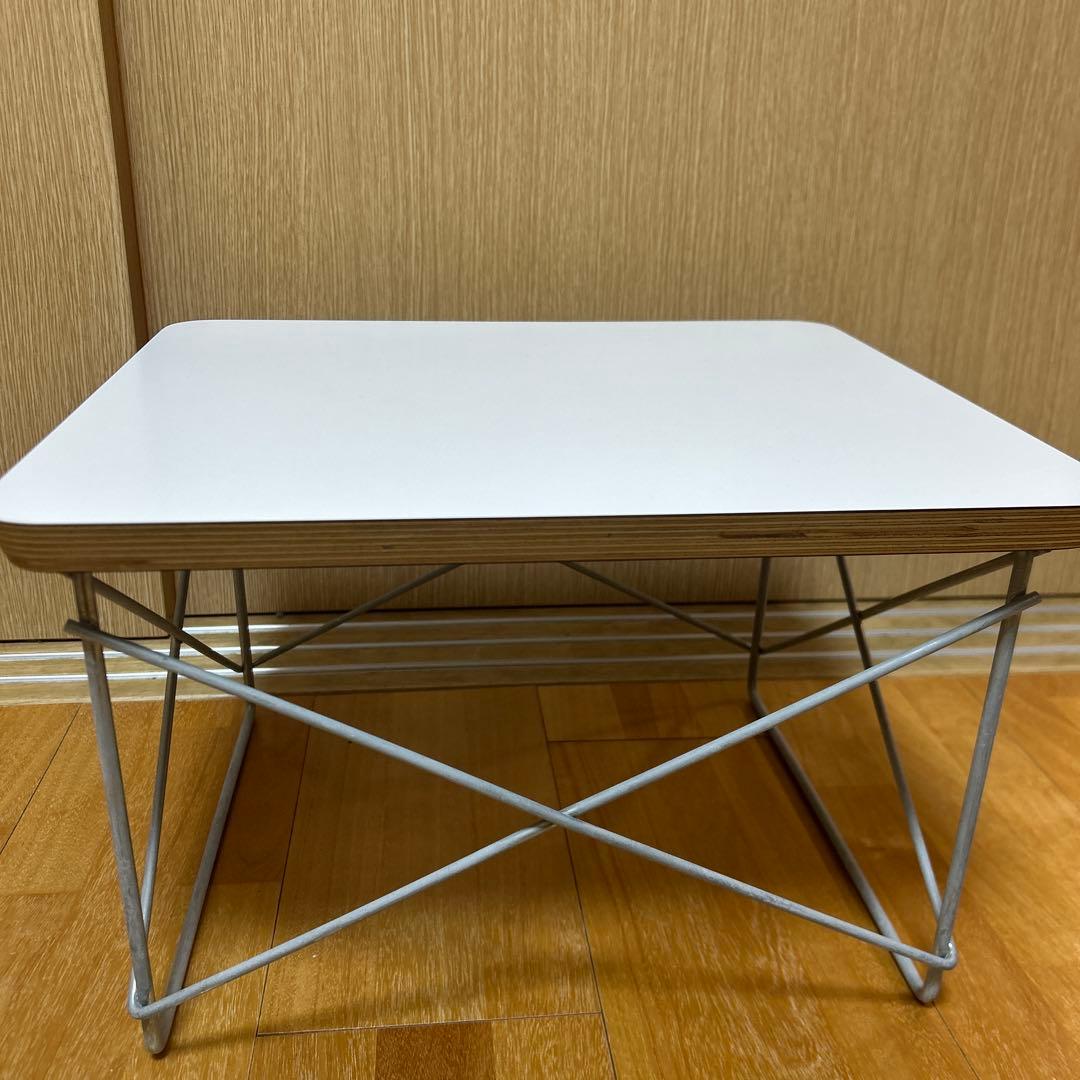 【正規品】イームズ　ワイヤーべースローテーブル　ホワイト