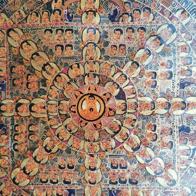 金剛法界曼荼羅】 大 ハイクオリティ ： タンカ 仏画（額縁なし