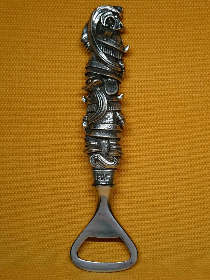 【美品】バイキング　金属　栓抜き　北欧　置物　工芸品　美術品　A2538