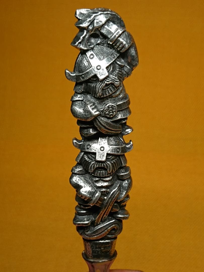 【美品】バイキング　金属　栓抜き　北欧　置物　工芸品　美術品　A2538