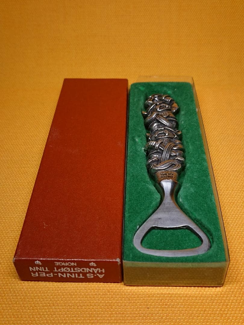 【美品】バイキング　金属　栓抜き　北欧　置物　工芸品　美術品　A2538