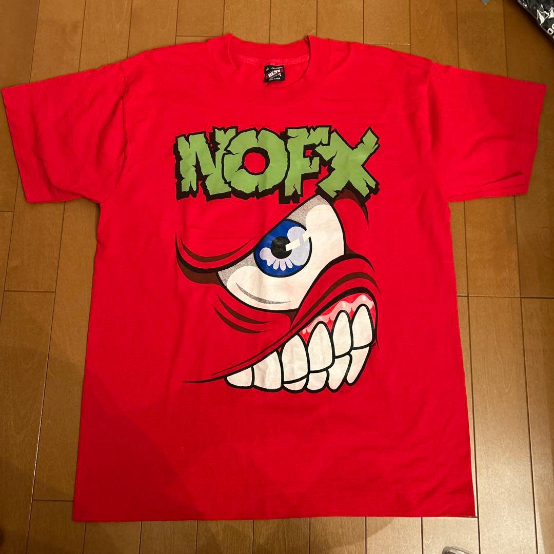 NOFX 赤 Tシャツ アートワーク　サイズL NOFX / Japan Tour 1999 T/S【Lサイズ】【ユーズド】 - PUNK MART