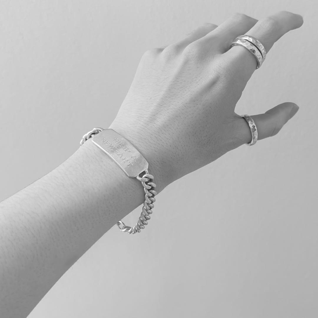 1940s U.S ARMY ミリタリー ID ブレスレット シルバー925 - メルカリ