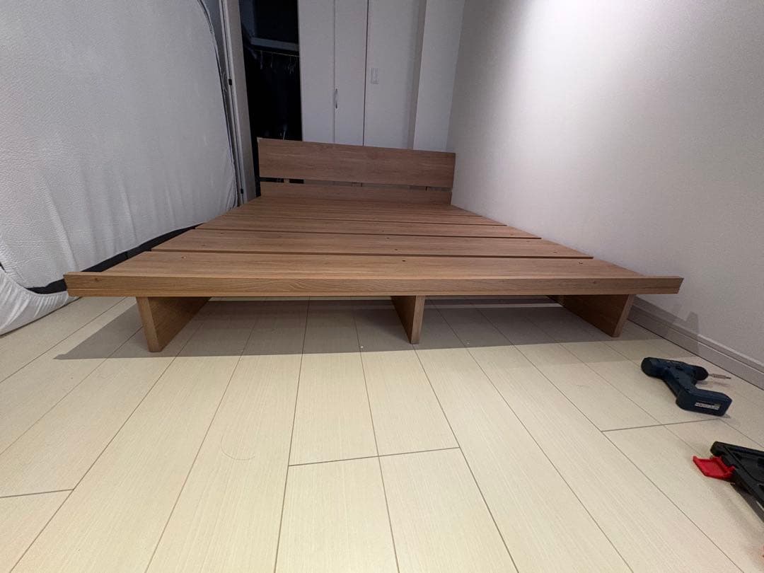 うなまるロウヤ　ダブルサイズ すのこベッド べッドフレーム