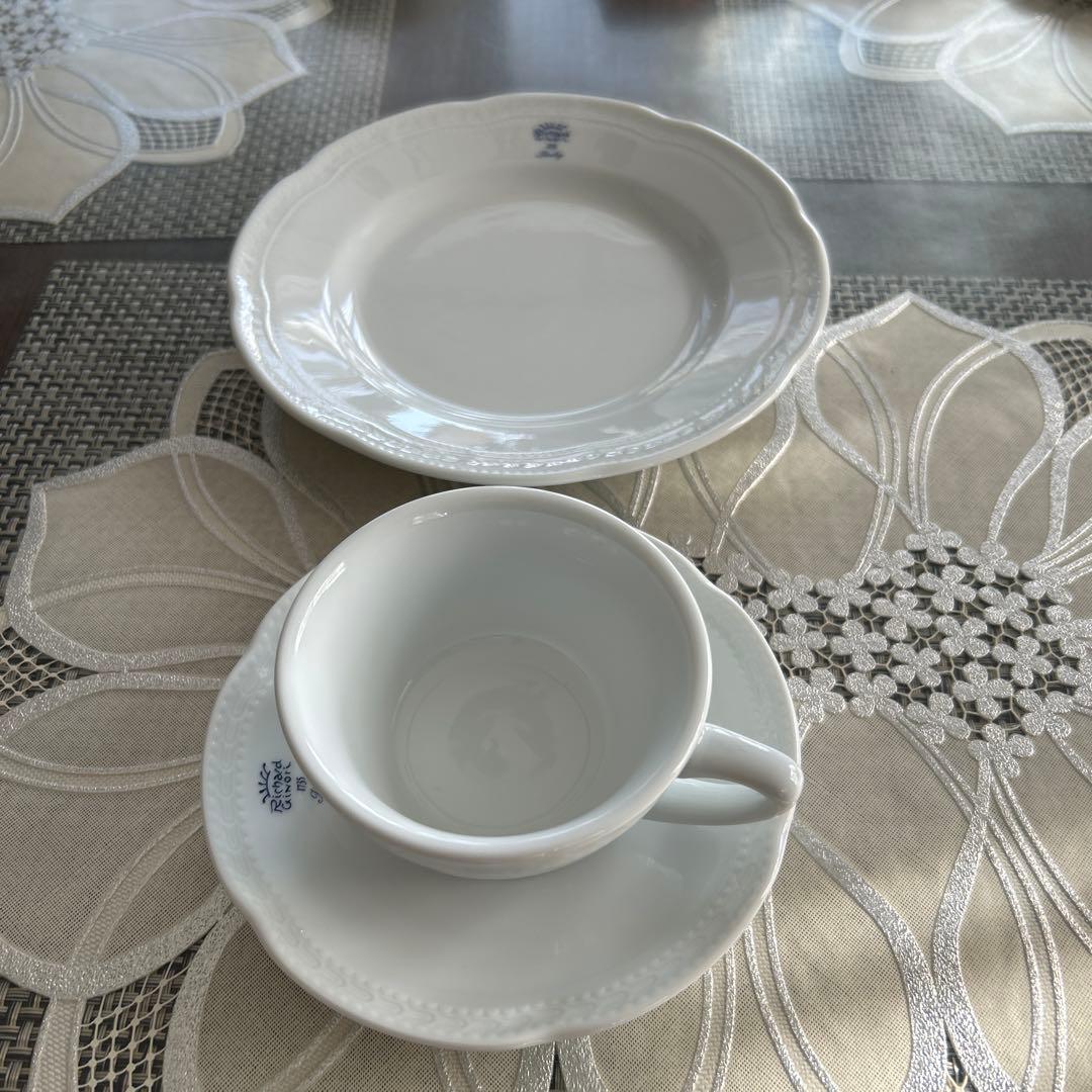 未使用品】リチャードジノリ ボンジョルノ ブルーロゴ トリオ ペア