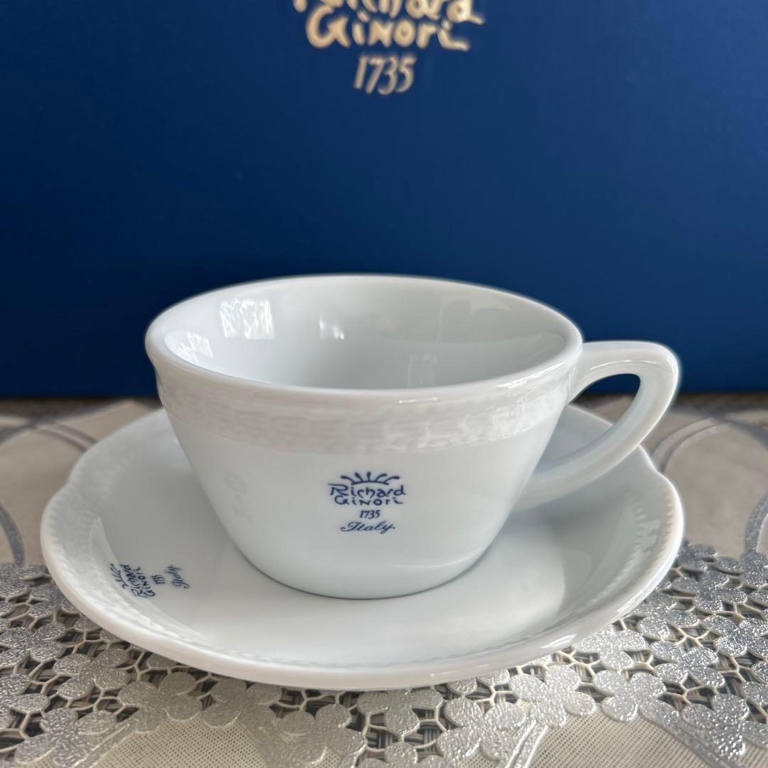 未使用品】リチャードジノリ ボンジョルノ ブルーロゴ トリオ ペア