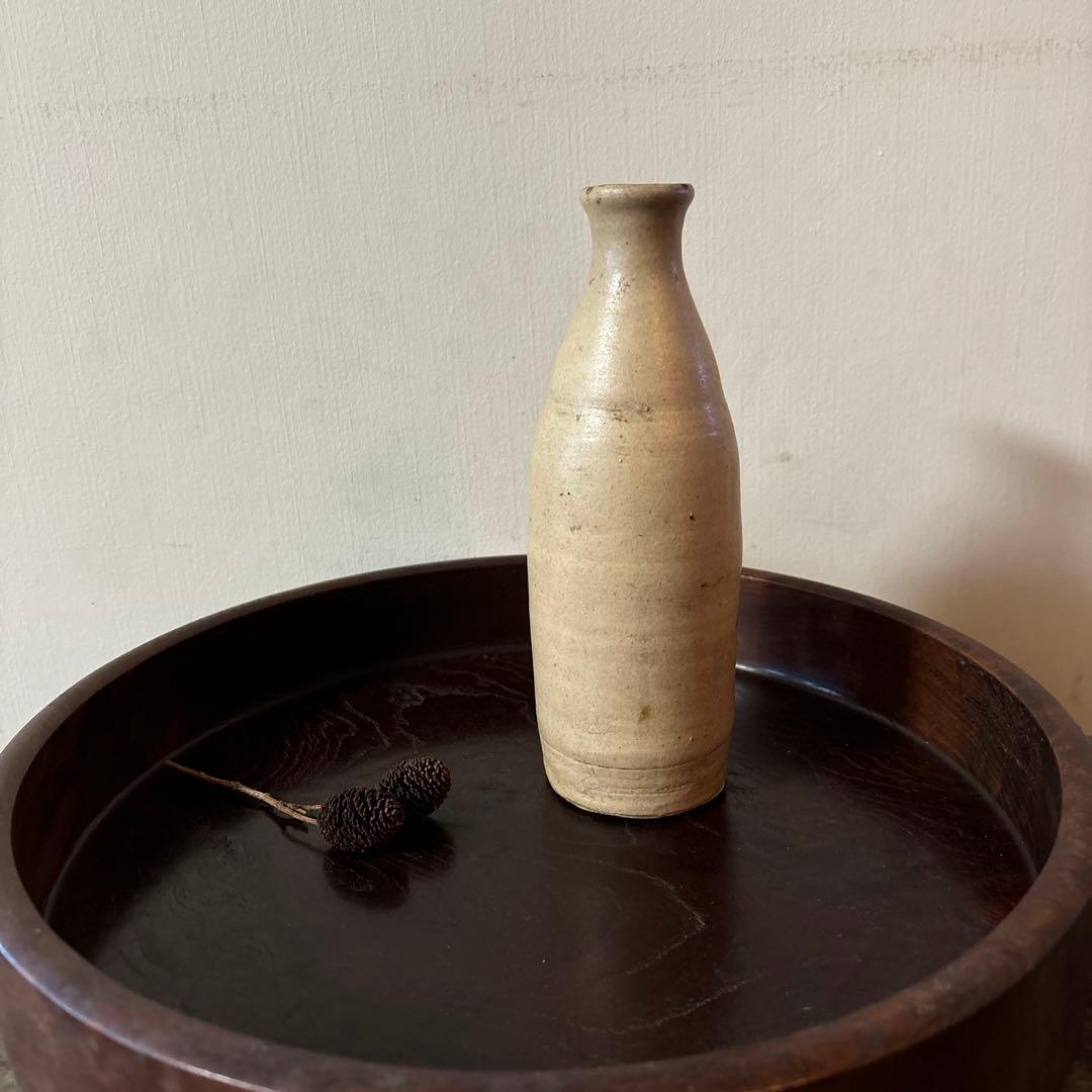 白丹波徳利　古美術　古道具　アンティーク　青山二郎　古陶磁　古民芸　酒器　李朝