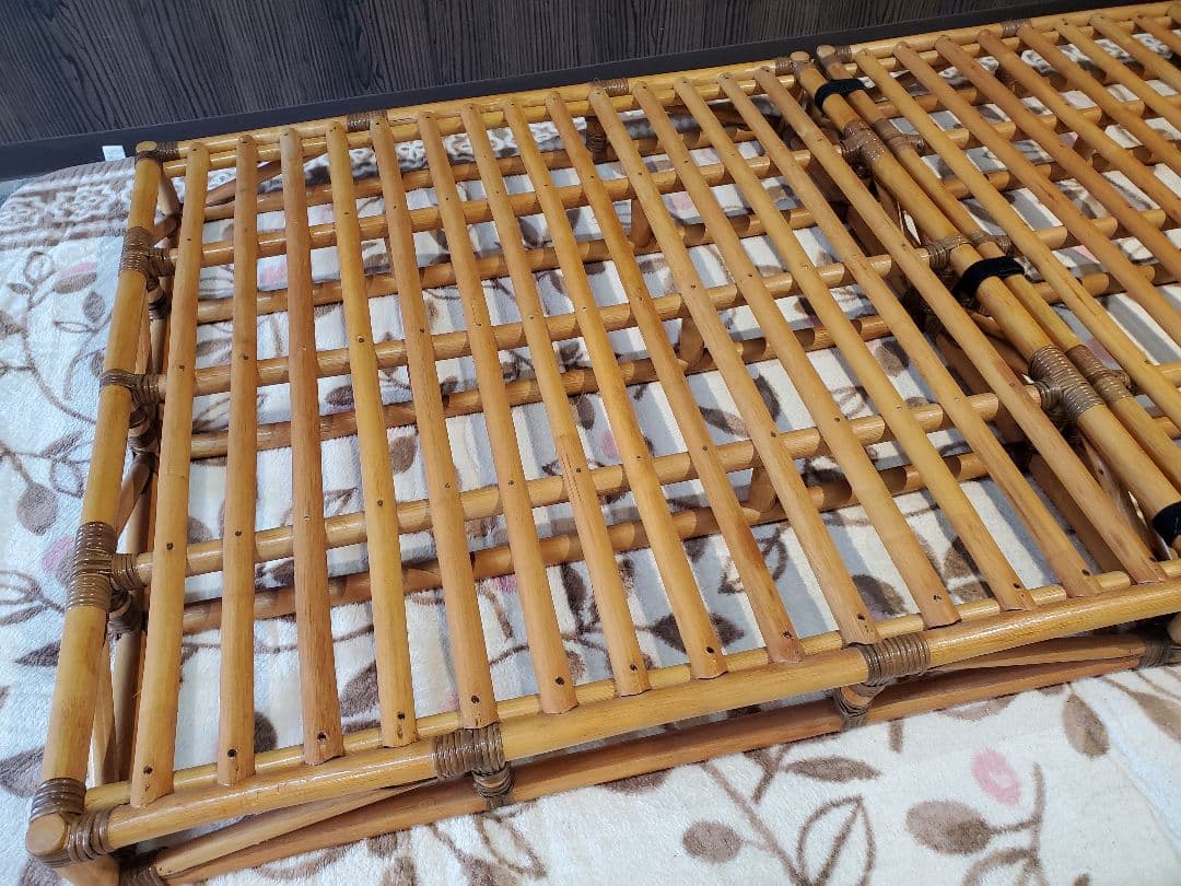 ラタン　籐家具　シングル　ベッド　フレーム
