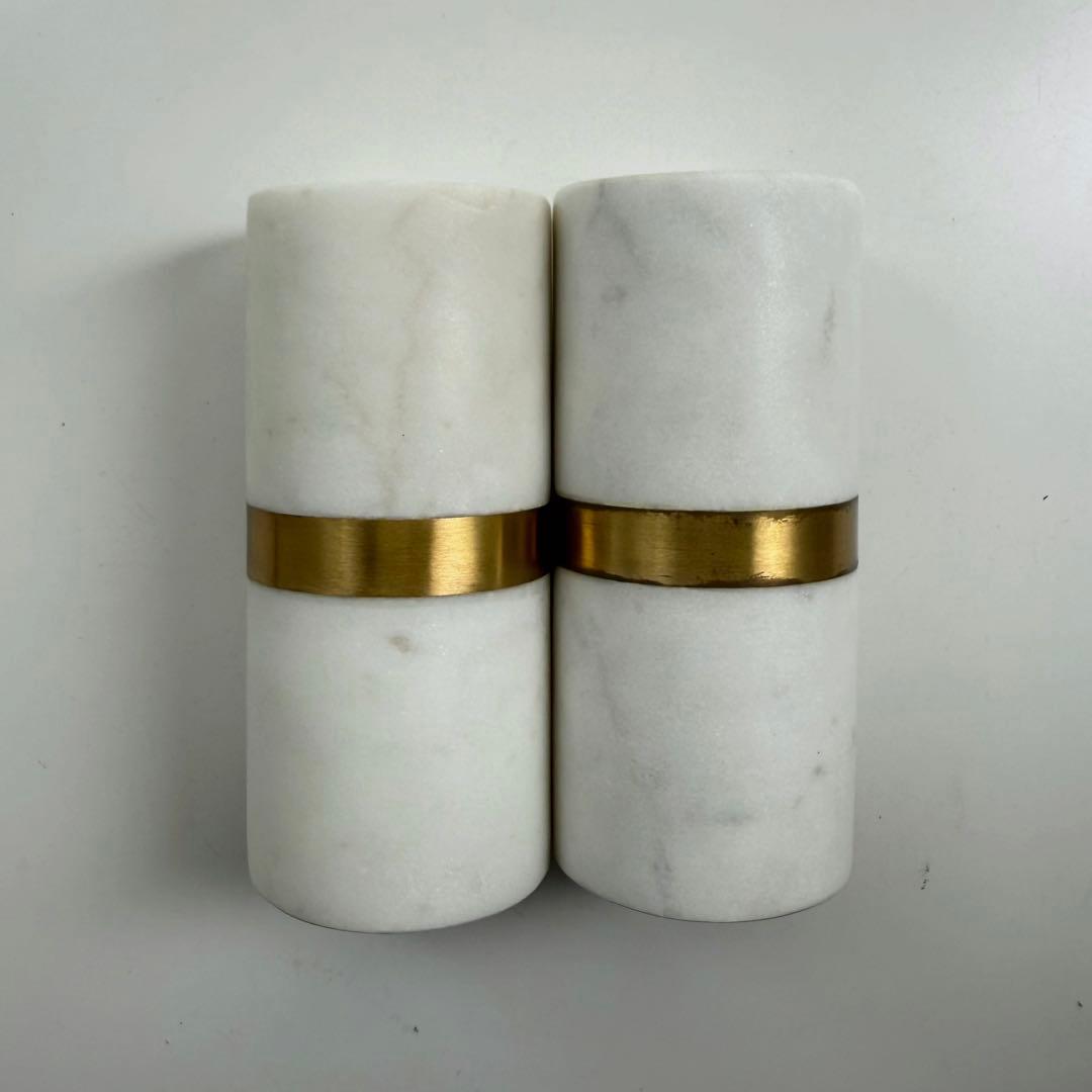 【キャンドルホルダー／ろうそく立て】天然大理石