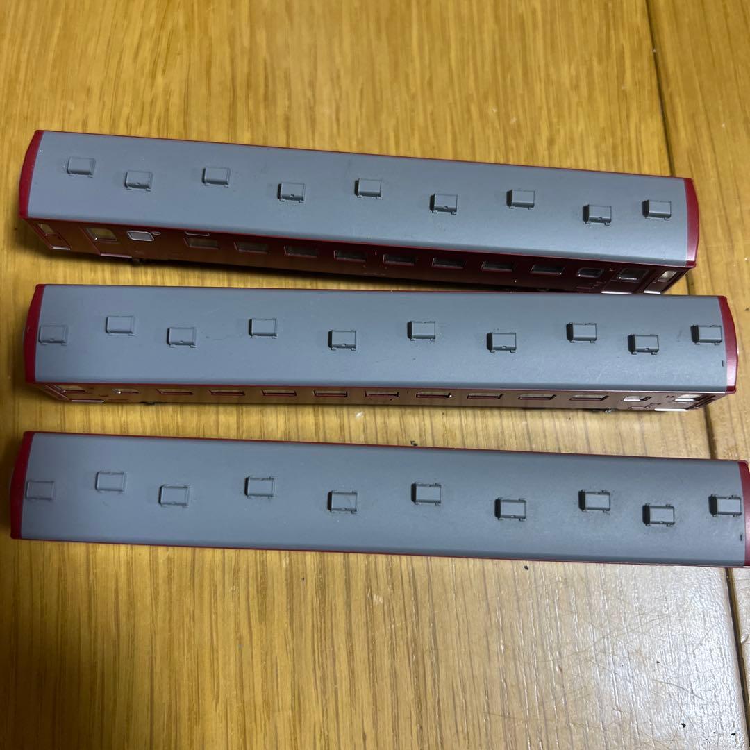 Nゲージ 赤い3両編成 鉄道模型