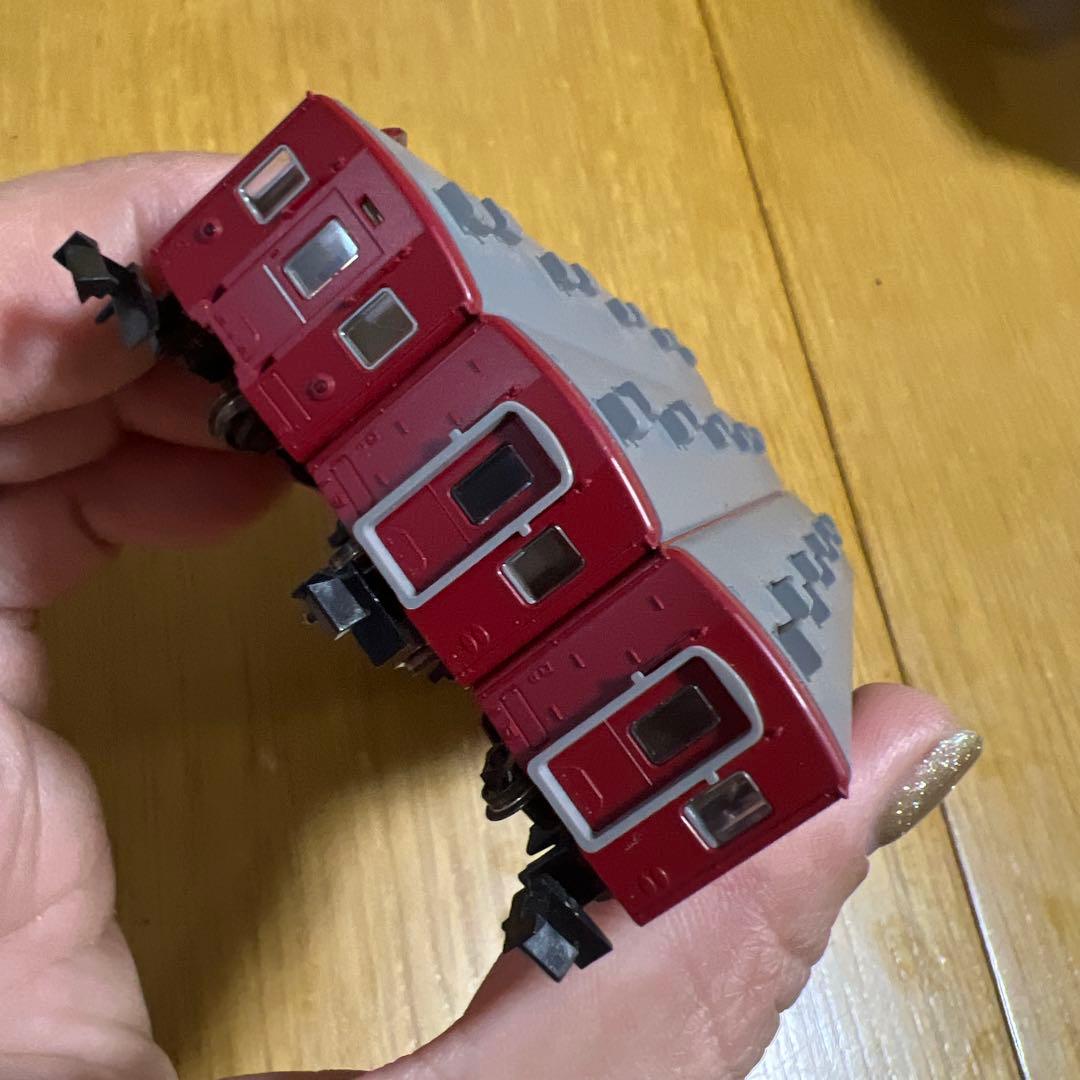 Nゲージ 赤い3両編成 鉄道模型