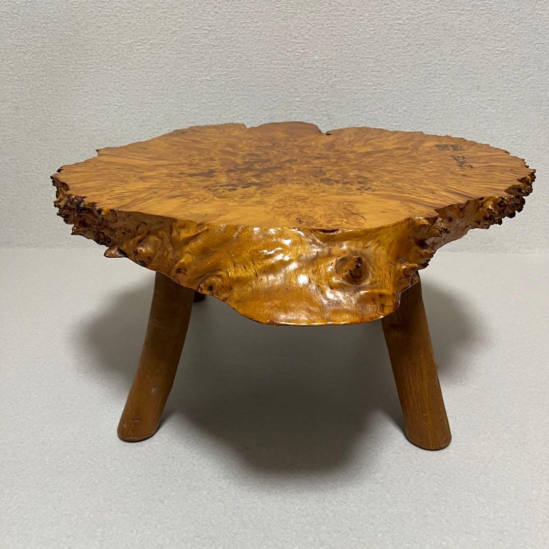 花梨 瘤杢 天然木 一枚板 座卓 ローテーブル