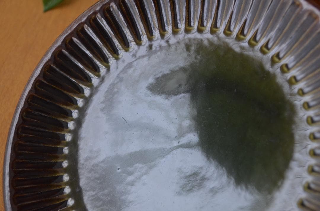 ゲフレ●KOSMOS/コスモス●19cmプレート2枚オリーブ/グリーン②