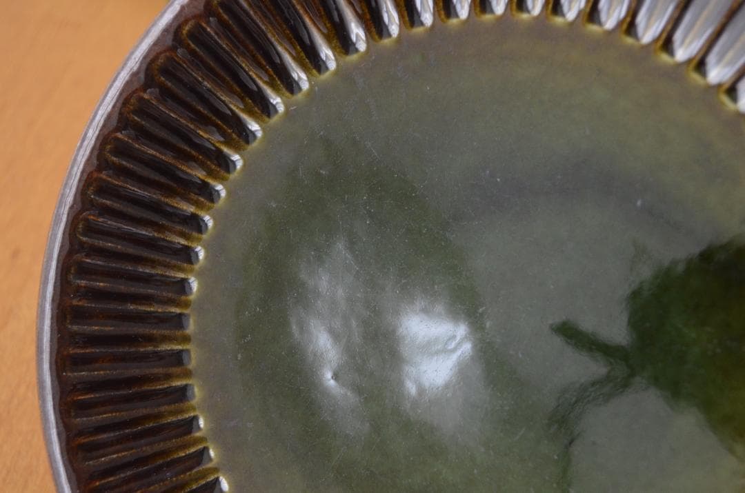 ゲフレ●KOSMOS/コスモス●19cmプレート2枚オリーブ/グリーン②