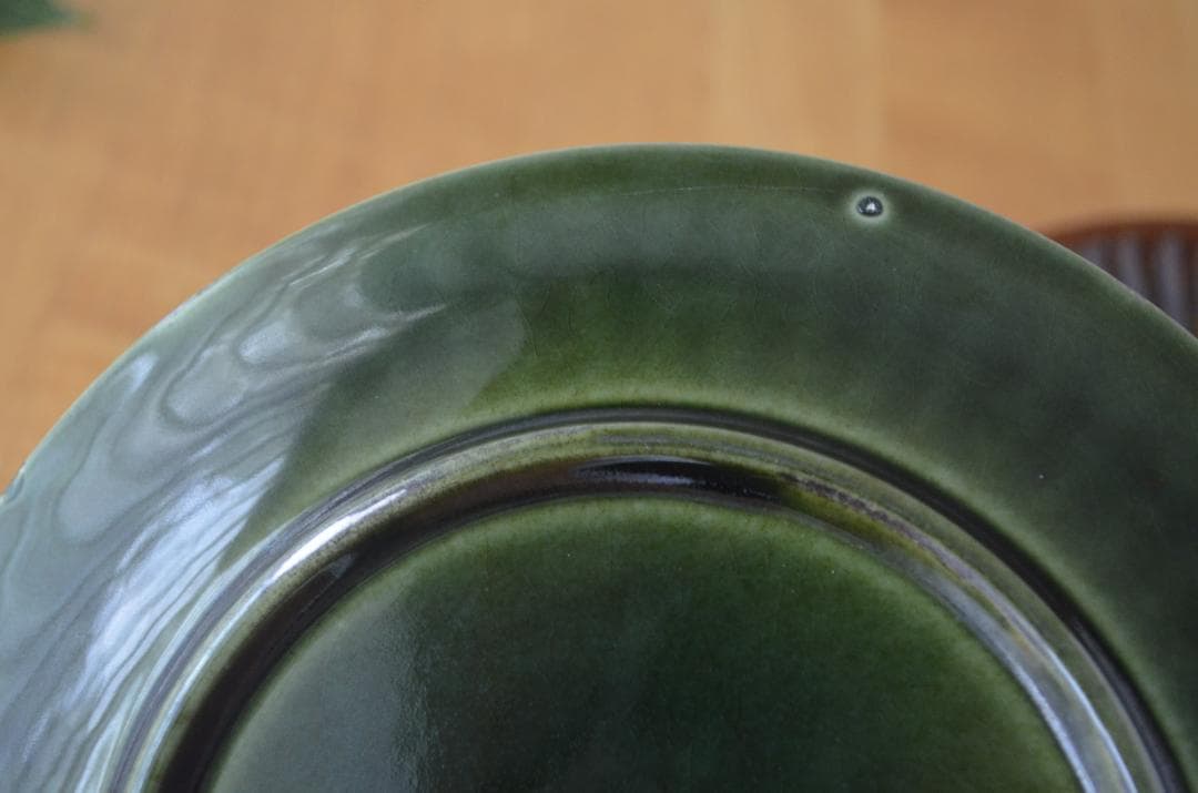 ゲフレ●KOSMOS/コスモス●19cmプレート2枚オリーブ/グリーン②