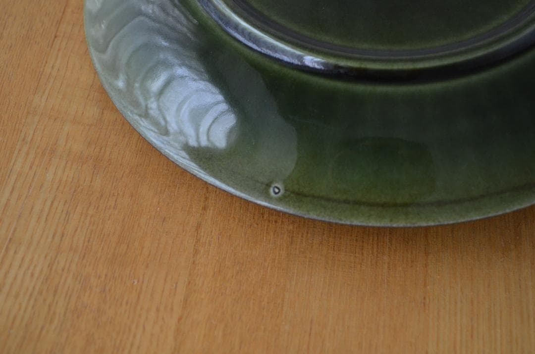 ゲフレ●KOSMOS/コスモス●19cmプレート2枚オリーブ/グリーン②