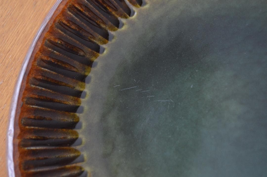 ゲフレ●KOSMOS/コスモス●19cmプレート2枚オリーブ/グリーン②