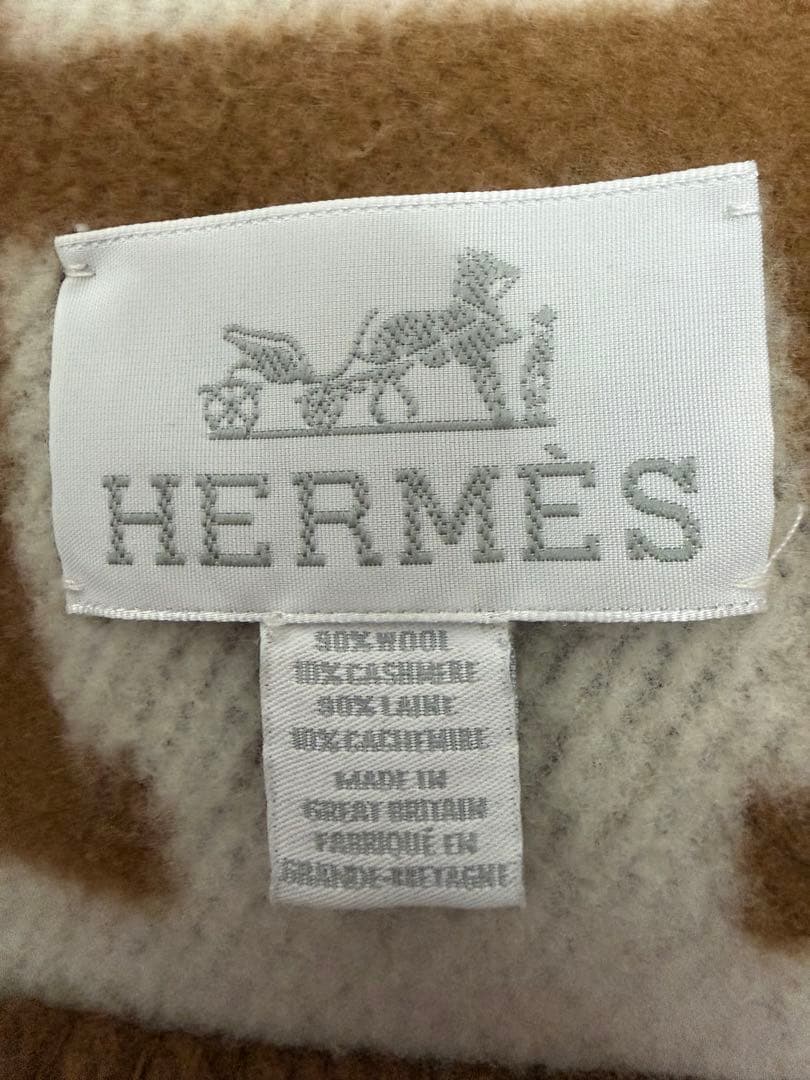 HERMÈS ブランケット 毛布　used