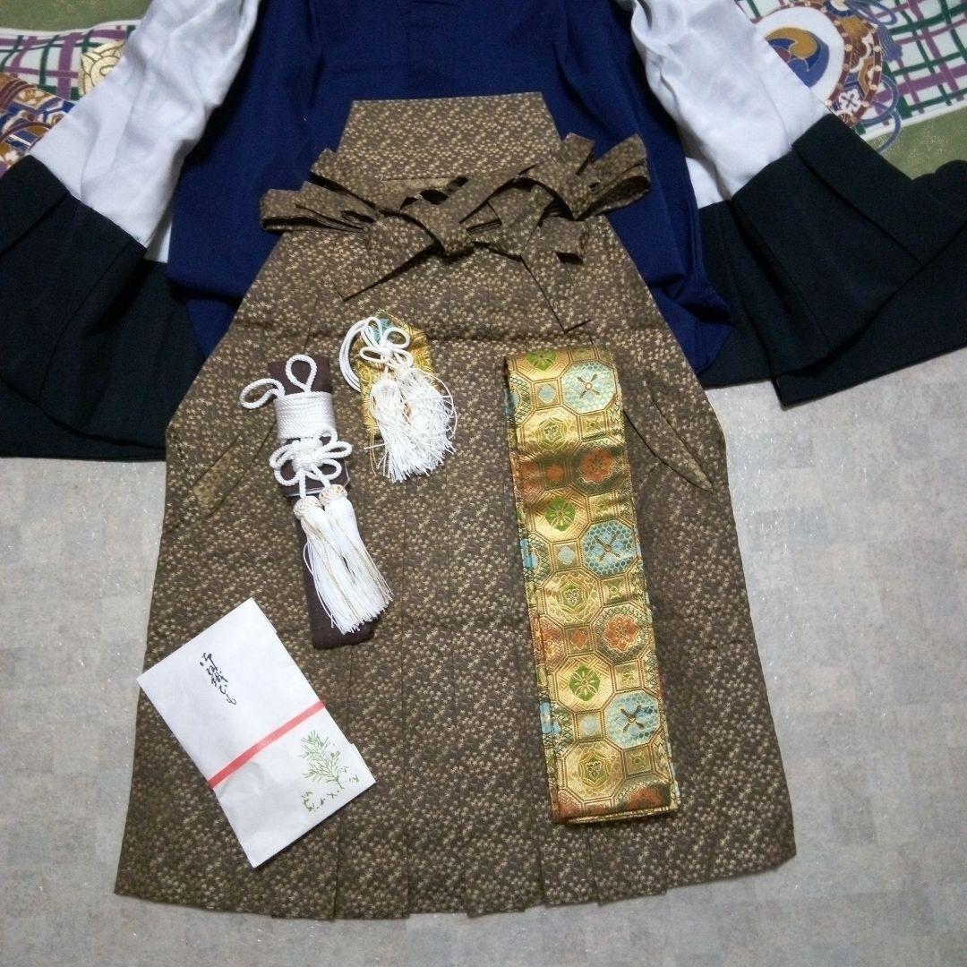 最終お値下げ‼️【七五三3歳用】羽織袴セット『小物付き』