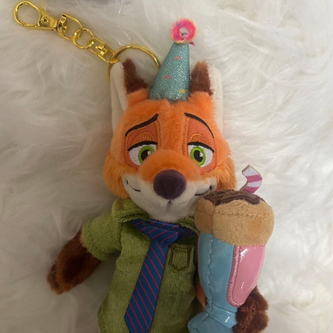 お顔厳選】ニック ジュディ 10周年 ぬいぐるみキーホルダー ズートピア