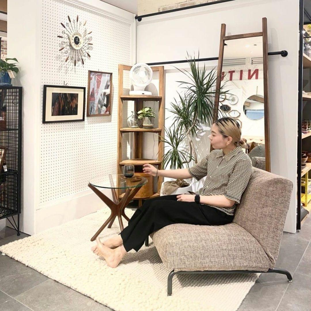 美品journalstandard furniture rodez 2p ソファ