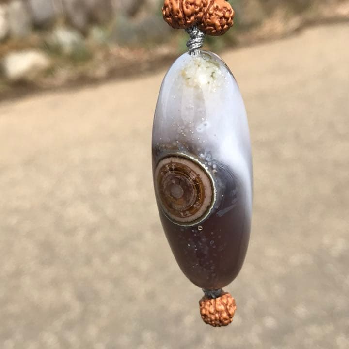 ゴビ石−856 ゴビ瑪瑙　眼石　『金瞳』パワースートン