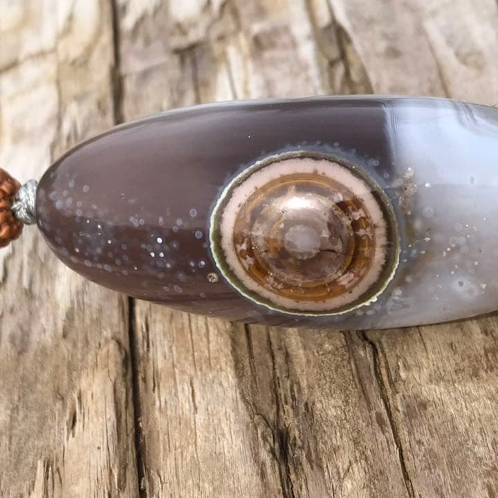 ゴビ石−856 ゴビ瑪瑙　眼石　『金瞳』パワースートン