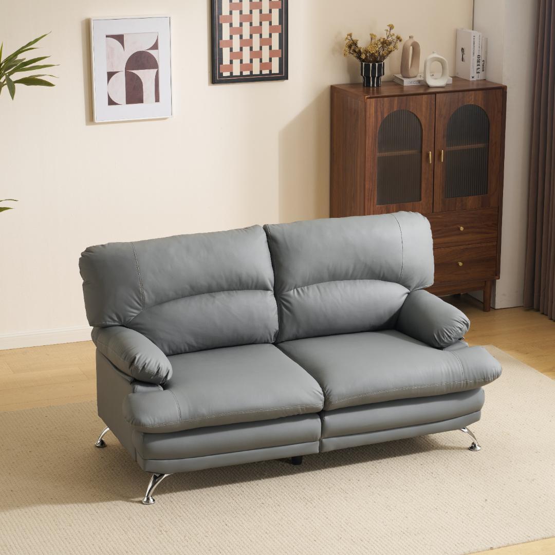 超人気！ソファー ソファ 2人掛け 幅155cm 2人掛け 北欧 GRAY