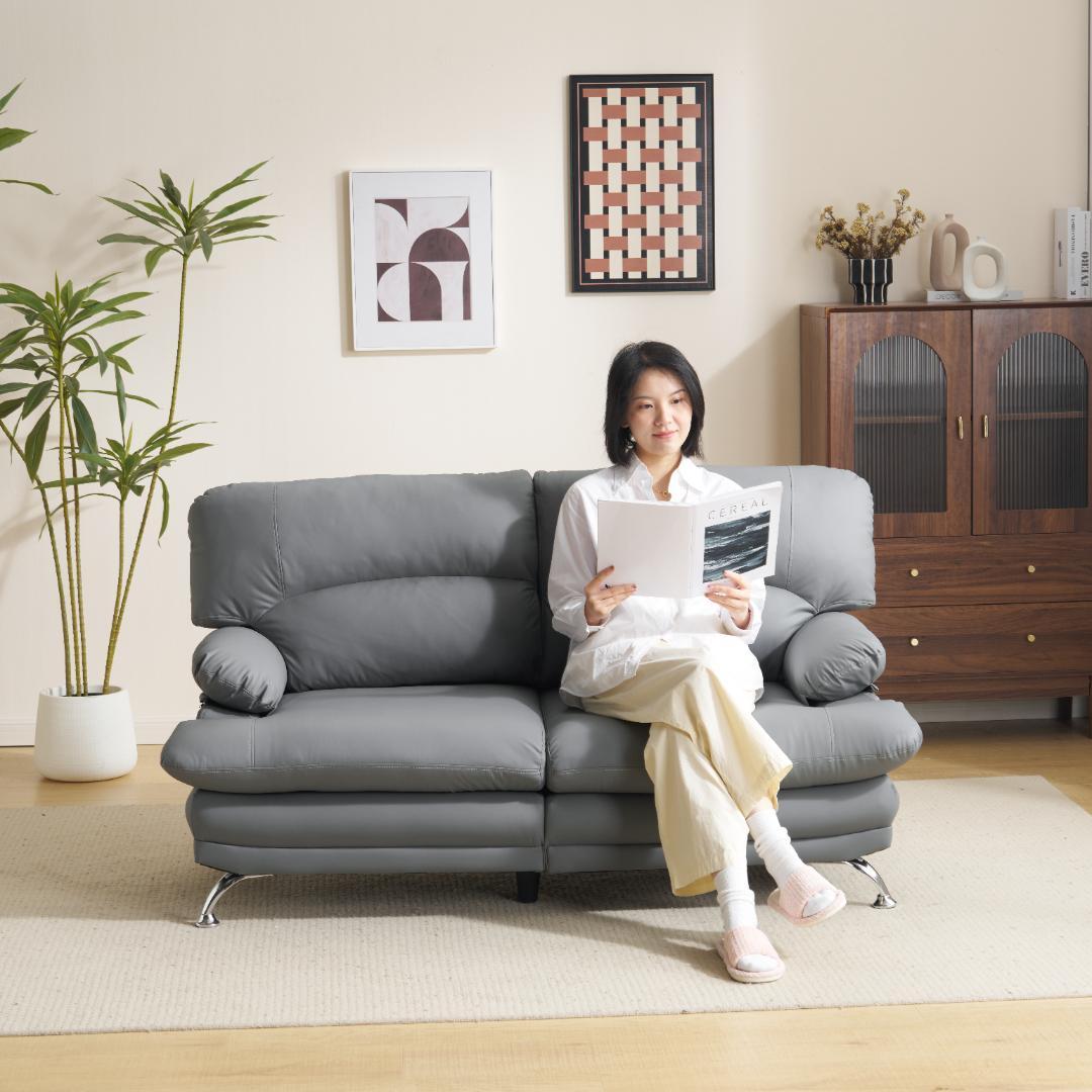 超人気！ソファー ソファ 2人掛け 幅155cm 2人掛け 北欧 GRAY