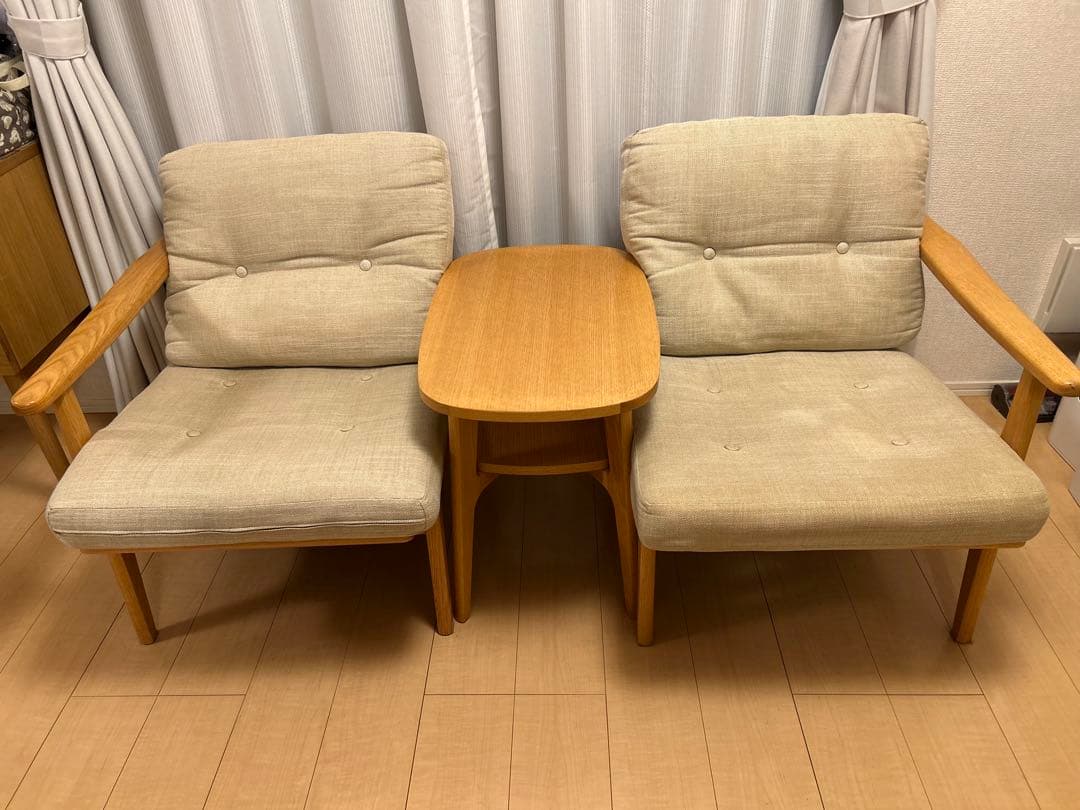 MARUNI60 2シーター モダンベージュ 2人掛けソファ