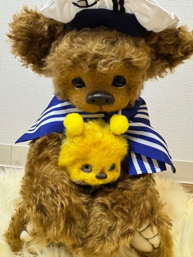 【最終価格】海外作家様作　アートドール　テディベア2体、ハチさんセット